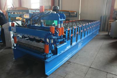 China Auto 840 Metal Roofing Sheet Roll Forming Machine PPGI / GI Material With PLC Control for sale