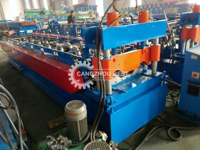 China 914-610 Type Long Span Curving Roof Panel Roll Forming Machine PLC Control System for sale