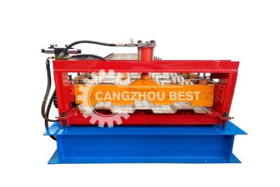 China Low Noise Automatic Metal Floor Deck Roll Forming Machine For Popular Profile Machine for sale