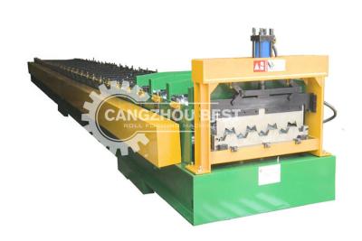 China Ce And Iso Passed Roof Sheet Roll Forming Machine Hydraulic Cutting System for sale