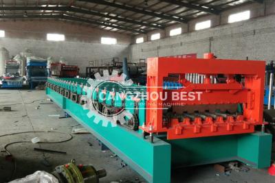 China H75 Russian Standard Floor Deck Roll Forming Machine / Metal Profile Forming Line for sale