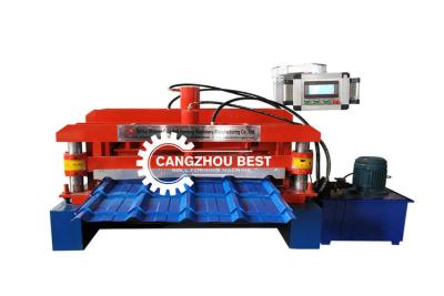 China PPGI GI Roof Tile Roll Forming Machine for sale