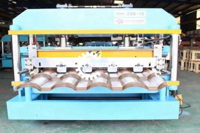 China 1080 Step Roof Glazed Tile Machine 12 Roller Stations 8 - 12 M / Min Productivity for sale