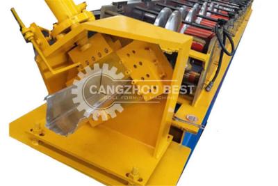 China Multi Style K Style Water Gutter Roll Forming Machine For Seamless Rain Pipe for sale