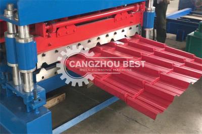 China Glazed Roof Tiles Cladding 5kw Double Layer Roll Forming Machine for sale