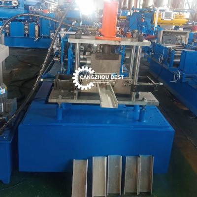 China Full Automatic High Speed 2mm C Channel Purlin Roll Forming Machine for sale