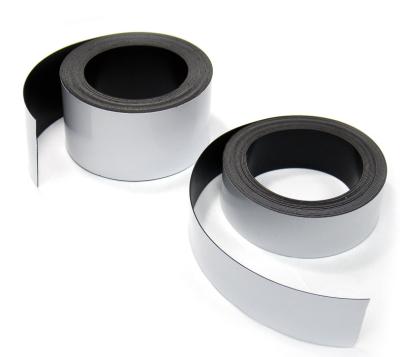 China Eco-friendly Industrial Magnet Rubber Magnet Tape With Soft Adhesive Tape Rubber Magnetic Tape for sale