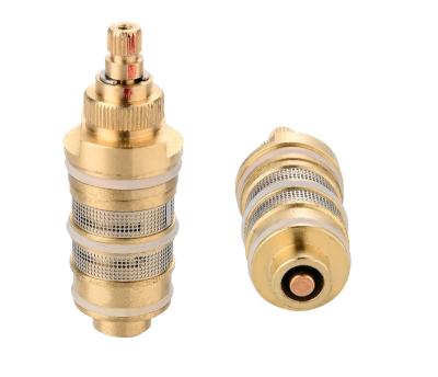 China OEM Brass Thermostatic Cartridge Factory Brass Faucet Ceramic Cartridge for sale