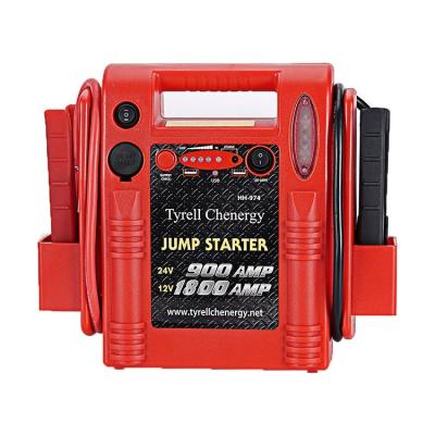 China Emergency Power Supply Car 12V/24V Jump Starter 18000mah Truck Launcher 12V 24V Portable Powerful Car Jump Starter for sale