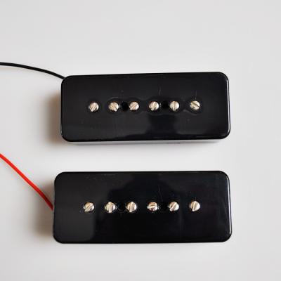 China Electric Guitar Alnico 2 Magnet Bar Single Coil P90 Guitar Pickup In Black For Quality Custom Musical Instrument for sale