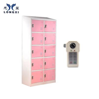 China Security 10 Adjustable Door Password Lock (Other) Rose Office Electric Digital File Storage Cabinet for sale