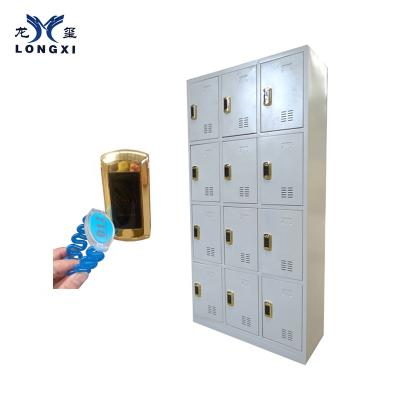 China Factory 12 Door Steel Storage Bathroom Cabinet Locker With Codes Or Common Lock for sale