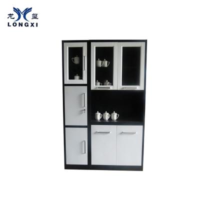 China Modern Durable Direct Bedroom Exquisite Wood Case Simple Storage Drum Steel Closet for sale