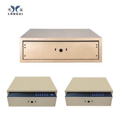 China Drawer Steel Electronic Safe Hidden Safe Box In Wardrobe Metal Security Drawer Steel Box for sale