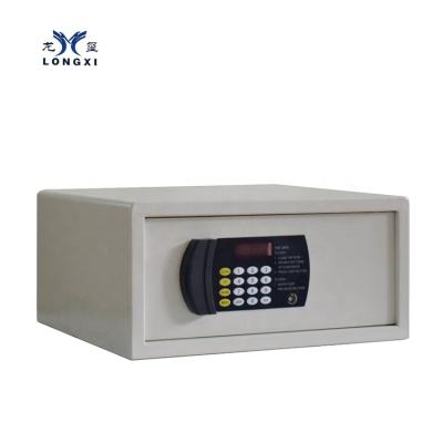 China Steel 12years experience on safe hotel with digital white color hotel security room lock safe box for sale