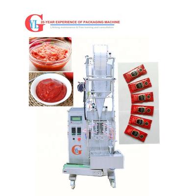 China Quantitative 4/3 Seal/Side Back/Special Automatic Form Paste Honey Stick Oil Jam Ketchup Water Liquid Packaging Machine for sale