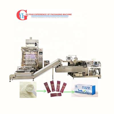 China Automatic 4/3 Side Seal Milk Powder Stick Packing Machine For Food Medicine Cosmetics Chili Washing Powder Coffee Juice for sale