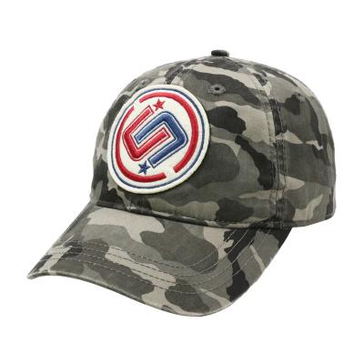 China COMMON Custom Cotton Satin COMMON Cotton Baseball Cap Mens Sports Hat Dad Camouflage Unisex Hat for sale