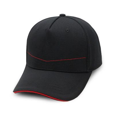 China Custom embossed plain men sports baseball cap satin sandwich cotton cross grain unisex hat for sale