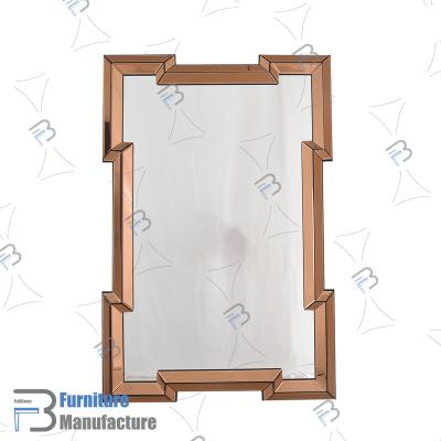 China Luxury Morden Wall Mirror With Design For Hall Hotel Home Use for sale