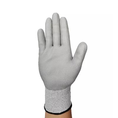 China Anti-slip Dry Cool Ce Level 5 High Performance Polyethylene Cut Resistant Industrial Protection Flexible Work Gloves for sale