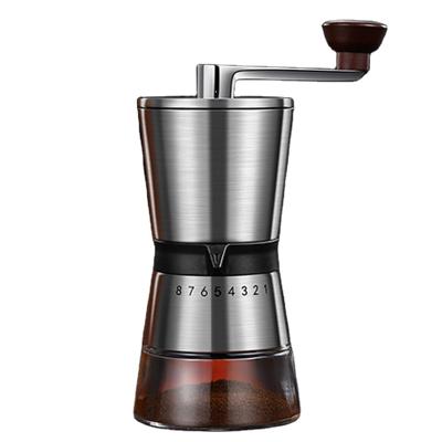 China Car Manual Coffee Grinder Portable Car Coffee Bean Grinder with Burr Adjustable Grinder Setting Hand Ceramic Coffee Grinder for sale