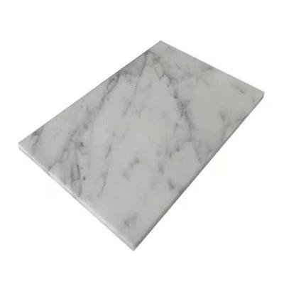 China Other Marble Home Decor Restaurant Hotel Acce White Marble Serving Tray with Handles Decorative Trays for Home Decor - 15 X 30 for sale