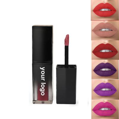 China Custom Waterproof Private Label Matte Liquid Lipstick Wholesale Matte Private Label Vegan Lip Gloss Waterproof Lipstick Seller for sale