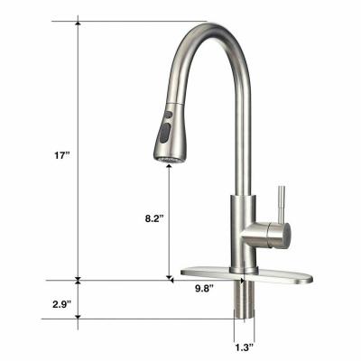 China Modern 304 stainless steel pull down faucet for sale