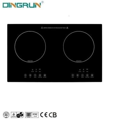 China New Design 2 Heads 2200W Waterproof Induction Cooker New Design 2 Heads Double Burner Induction Hob 85-280V Electric Infrared Induction Cooker for sale