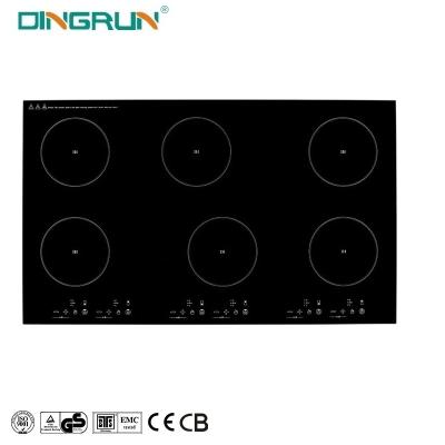 China 6 Burner Induction Cooker Cooktop Induction Hob Infrared Stove Touch Control Infrared Induction Cooker at Hotel Factory Price Kitchen Appliances 6 for sale