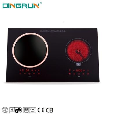 China Hotel Factory Supplier Convenient One-button Operation Induction Cooker 220V 2 Heads Induction Cooker for sale