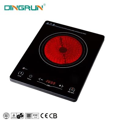 China Hotel Portable Single Burner Induction Cooker Flush Mount 1 Head Cooker Infrared Induction Cooktop for sale