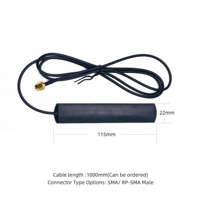 China 4G LTE Antenna SMA Patch Antenna 5dbi With Extension Cable RG174 1meters SMA Male BW4GTWX105-15S1000J for sale