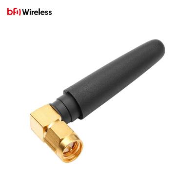 China Dual band wifi antenna 2.4GHz 5.8GHz communication rubber wireless antennas with 3dBi SMA male antenna BW2.4JWX50-10WJ for sale