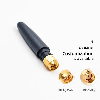 China 433Mhz 868Mhz 915mhz GSM WIFI Antenna 2.4Ghz Duck Antenna Customizable Rubber Walkie Talkie Antenna BW433JWX50-10ZJ for sale