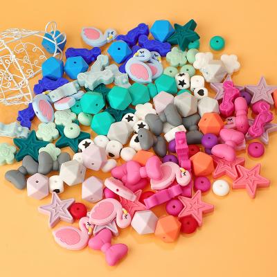 China Soft Toy Mini Animal Silicone Beads Food Grade Baby Teething Beads for sale