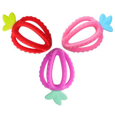 China Wholesale Baby Soft Toys Bpa Free Soft Teether Food Grade Fruit Baby Toys Silicone Teethers Bpa Free Silicone Autism Chew Necklace Sensory Baby Teether for sale