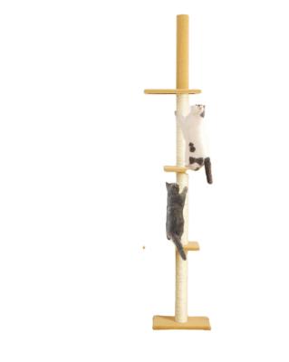 China Playing Cat Toys Good Quality Wooden Pet Interactive Toys , Stable Cat Climbing Frame for sale