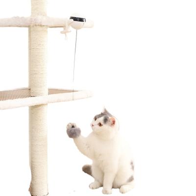 China New Design 2022 Sustainable High Quality Auto Replaceable Feather Entertainment Interactive Funny Cat Toy for sale