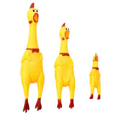 China Viable Training Toy Latex Chicken Toy Chicken Fun Dog Screaming Screaming Screaming Toy for sale