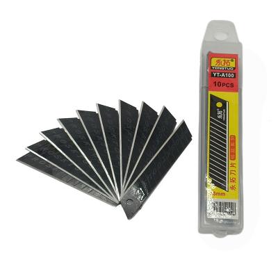 China Good Quality Promotional Custom Carbon Steel Paper Cutter Knife Replacement Utility Blades for sale