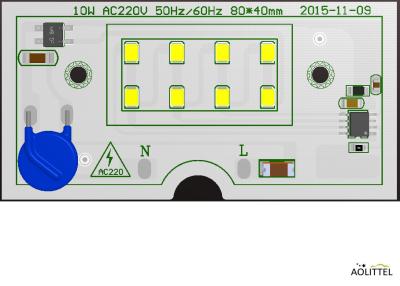 China Universal High Voltage High Brightness IC AC LED Light Linear Driver ODM Solutions For Floor Lighting for sale