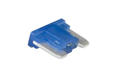 China Low Profile 10.9mm Zinc Alloy Mini Blade Fuse Rated 32VDC 58VDC 60VDC 15A Blue For Automotive Passenger Car for sale