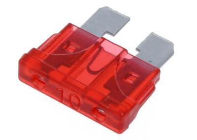 China Standaardatc van het de Stijl Autoblad van ATO Regelmatig 19x19x4mm Automobiel de Zekerings10a 32V Rood voor Auto de Kraanadapter van de Zekeringshouder Te koop