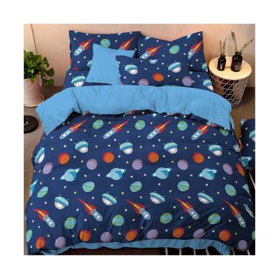 China Tear-Resistant China factory universal design printed 100 polyester microfiber fabric bed sheet for sale