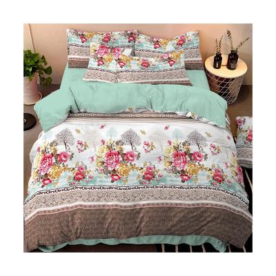 China 100% Polyester Tear-Resistant Flower Dye Printed Bed Sheet Home Textile Fabric for sale