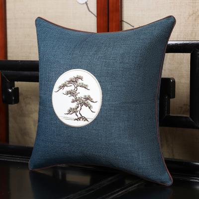 China Custom European Embroidered Sofa Cushion Cover Home Decoration Pillow Cover Viable Embroidered Pillow for sale