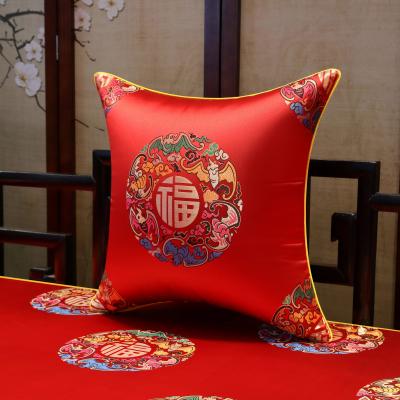 China Viable Embroidered Decorative Flower Sofa Pillow Furniture Pillow Cover 35*50 Small Pillow for sale