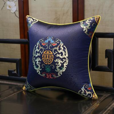 China European Custom Embroidered Pillow Cover Custom Sofa Pillow Furniture Embroidered Decorative Pillow Cover for sale